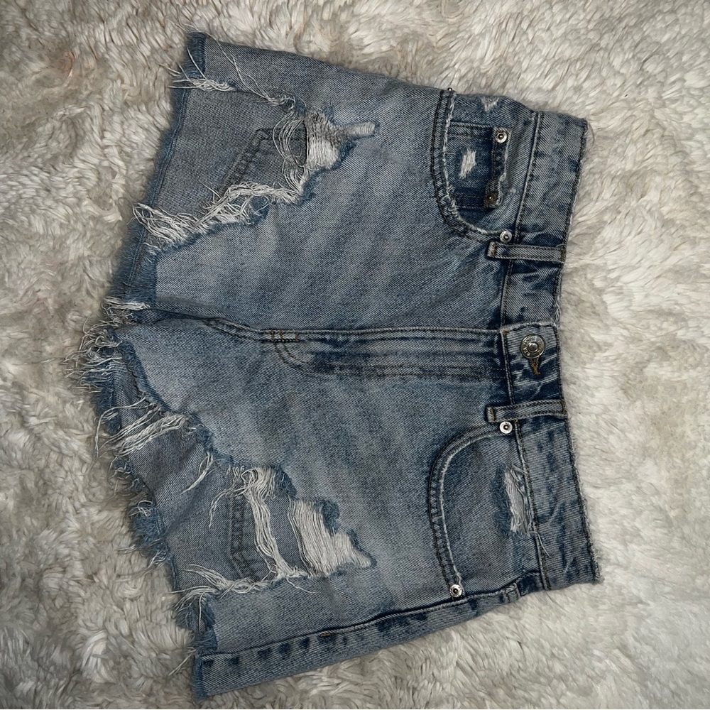 Distressed Denim Women's Shorts